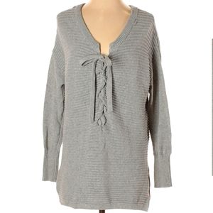 Ruby Moon Gray Knit Sweater, Size Small